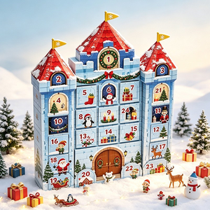 Calendario <span class=keywords><strong>de</strong></span> Adviento Personalizado con Forma <span class=keywords><strong>de</strong></span> Castillo, Caja Sorpresa <span class=keywords><strong>de</strong></span> 24 Días, Caja <span class=keywords><strong>de</strong></span> Cuenta Regresiva <span class=keywords><strong>de</strong></span> <span class=keywords><strong>Cartón</strong></span> para Dulces, Juguetes y Regalos Navideños - Product Image 5