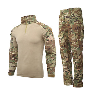 2023 camisa y pantalones de uniforme táctico al por mayor con coderas y rodilleras equipo táctico colores de camuflaje - Product Image 2