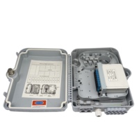 Kotak Splitter serat optik PLC, PORT tanpa potongan Ftth tahan air IP65 Nap luar ruangan 16/24 inti distribusi splitter CTO/FDB/ODP