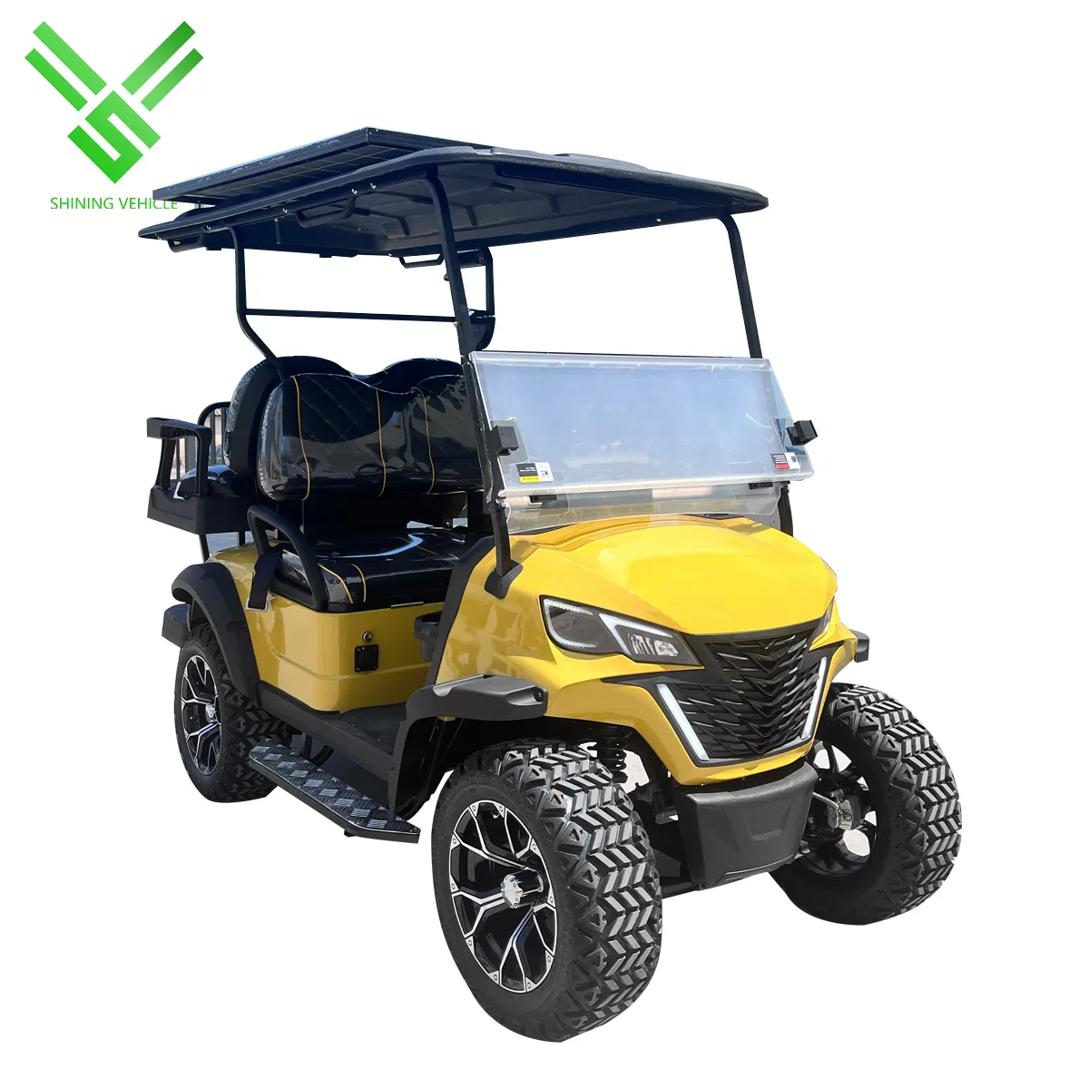 Carro de golf eléctrico de 2 asientos brillante aprobado por la CEE, carrito de golf eléctrico con batería de 2 asientos fabricado en China con aprobación CE