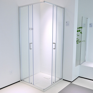 Barato cuadrado <span class=keywords><strong>baño</strong></span> ducha cubículo doble pantalla <span class=keywords><strong>de</strong></span> vidrio deslizante ducha - Product Image 4