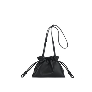 New Genuine Cowhide Leather Women's Crossbody Bucket Bag Fashionable Casual Small Shoulder Drawstring Bag for Autumn Season - Product Image 5