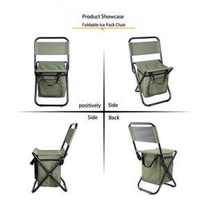 <span class=keywords><strong>2025</strong></span> xách tay ngoài trời tựa lưng ghế bãi biển với Túi lạnh Ba lô di động Ghế ngoài trời nhỏ cắm trại gấp ghế đánh cá - Product Image 5