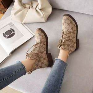 Factory Wholesale Casual <b>Shoes</b> Women High-top Boots for Autumn and Winter Designer Retro Walking Boots Men - Product Image 5