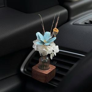 수제 보존 꽃 자동차 벤트 디퓨저 발렌타인 데이/생일 한정판 장식 액세서리 오래 지속되는 BPA - Product Image 5