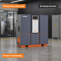 Compresseur d'air rotatif robuste de 15 kW, pression de 13 bars, refroidi par air, sécheur intégré, réservoir d'air pour équipement de production industrielle