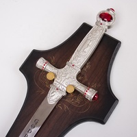 Película Harry Potter Cosplay arma Gordic Gryffindor espada réplica con placa de pared