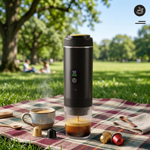 Nouvelle machine à café expresso portable, alimentée par batterie, rechargeable par USB, mini machine à café pour la maison, la voiture, l'hôtel, le camping - Product Image 1