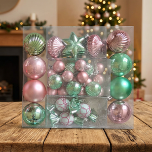 Christmas Ball Tree Ornaments <b>Plastic</b> Xmas Ball Ornaments Personalize <b>Baubles</b> & Ornaments For Christmas Tree Decoration Bulk - Product Image 2