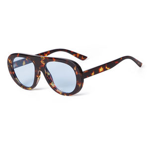 Gafas de Sol de Piloto de Diseño para Hombre y Mujer STY3918N, Novedad 2025, Estilo Plano, Estampado de Leopardo, Gafas de Sol Extra Grandes Vintage con Logotipo Personalizado, Estilo Aviador - Product Image 2