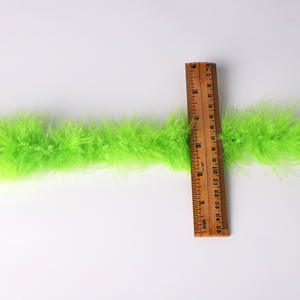 Groothandel Kleine Kalkoenveren Strips 2 Meter Platte Fleece Cartoons Bruiloft Veer Boas Geverfde Patronen - Product Image 4