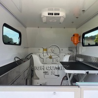Remorque de toilettage mobile personnalisable pour animaux de compagnie, camion de toilettage pour chiens avec table de travail