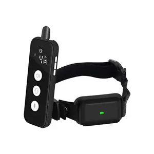 Electric Dog Collar With LCD Display Vibration Control Rechargeable Remote Anti Bark Training Collar For Dogs All Size