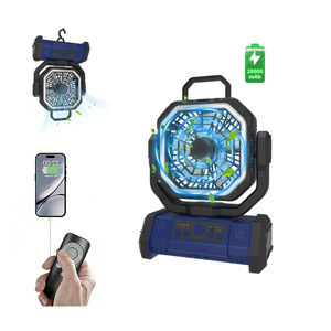 Colder Air Cooling <b>Fan</b> Portable Rechargeable <b>Fan</b> F26 20000mAh USB <b>Fan</b> LED Light Battery Powerbank Camping Outdoor Table <b>Fan</b> - Product Image 1