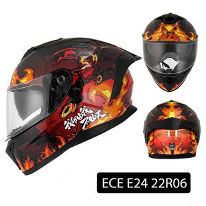 Casco de Motocicleta Integral con Forro Extraíble, Equipo de Seguridad ECE 22R06 para Uso Diario de Adultos - Product Image 1