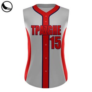 Uniforme de Softbol Económico, Jersey de Béisbol Personalizado sin Mangas - Product Image 4