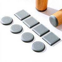 Tapis antidérapant en silicone, coussinets pour pieds de chaise, pieds de table, pieds de lit, anti-déplacement, table basse, meubles silencieux, couleur et forme personnalisées