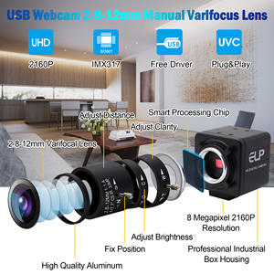 Caméra USB 4K 3840x2160 30fps Capteur Sony IMX317 Caméra Web USB HD avec zoom manuel Objectif varifocal pour la numérisation de <span class=keywords><strong>documents</strong></span> - Product Image 2