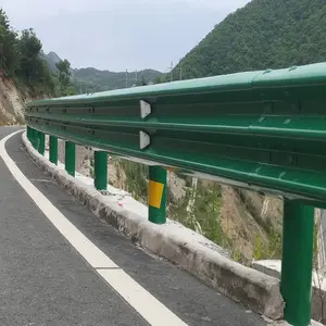 Road Safety Highway Traffic Guardrail Q235 Steel Highway Guardrail W Beam Guardrail For Road Safety Protect