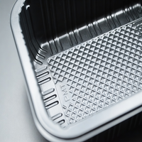 Barquettes jetables en PP pour viande, barquettes blister personnalisées pour la conservation des produits frais, laminables pour fruits et légumes frais