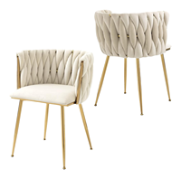 Mobilier de Restaurant Vente en Gros Style Nordique Moderne Fauteuil en Velours Pas Cher Chaises de Restaurant et Hôtel pour Salles à Manger