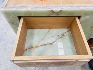 Armoire en bois massif contreplaqué marbre laminé <span class=keywords><strong>collé</strong></span> onyx avec boîte complète - Product Image 2