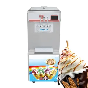 Automatic Soft Ice Cream Making Maker Blender Cone Fruit Ice Cream Machine