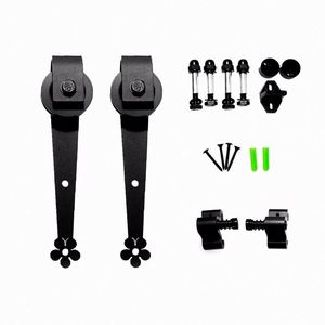 WEKIS <b>Small</b> Joinery Low Profile Barn Door Hardware 2m <b>Sliding</b> Mechanism Steel Brass Bedroom Modern Outdoor Screw Kit - Product Image 3