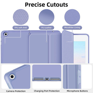 Máy tính bảng Trường hợp với cho iPad 10.9 inch PU da cảm ứng gấp ba lật bìa với khe cắm bút vỏ mềm trường hợp da ALF-<span class=keywords><strong>101</strong></span> laudtec - Product Image 4