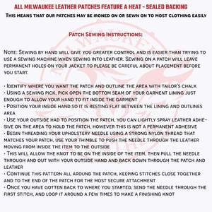 2025 cuero 3,5 en 3,5 parches bordados detallados para ropa de motocicleta-para chaquetas chalecos camisas en la colección PPL - Product Image 3