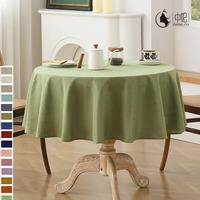 Nappe carrée en lin tissé de style américain, personnalisable, pour mariage, fête, dîner de luxe, vente en gros