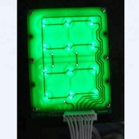 Clavier métallique à rétroéclairage LED basse consommation, matrice 3x4 avec circuit imprimé