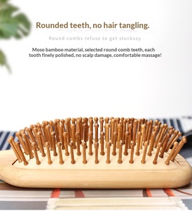 Brosse à barbe écologique avec manche en bois et poils doux pour un nettoyage et un soin délicats de la barbe. - Product Image 2