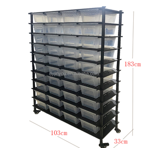 堆叠式复合爬行动物家具金属架系统10层新型PP托盘蛇壁虎睫状角繁殖架展示架 - Product Image 2