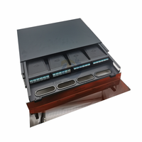 Panel de conexión de distribución de fibra de montaje en rack, carcasa deslizante FDU 1U, 4 ranuras, bandeja de fibra de casete LGX ODF Modular descargada