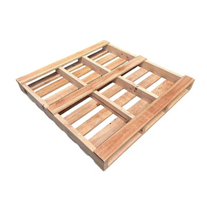 Palet de madera maciza de 4 entradas, fumigado, reforzado, industrial, para uso con montacargas - Product Image 2