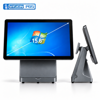 Moniteur POS tout-en-un OEM 15,6 pouces Android 11 RK3566 4+64 Go 1920x1080p AIO Écran tactile capacitif 10 points Imprimante thermique 80 mm
