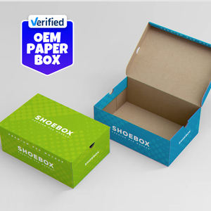 Personalized <b>Cardboard</b> <b>Shoe</b> <b>Boxes</b>, Custom Color and Logo Design for OEM Packaging of <b>Shoes</b> & Footwear - Product Image 1