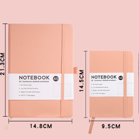 Carnets en cuir végétalien personnalisés moins chers, carnet à couverture rigide pour étudiants, pages lignées, journal intérieur avec ruban de fixation, porte-stylo, bullet journal A5