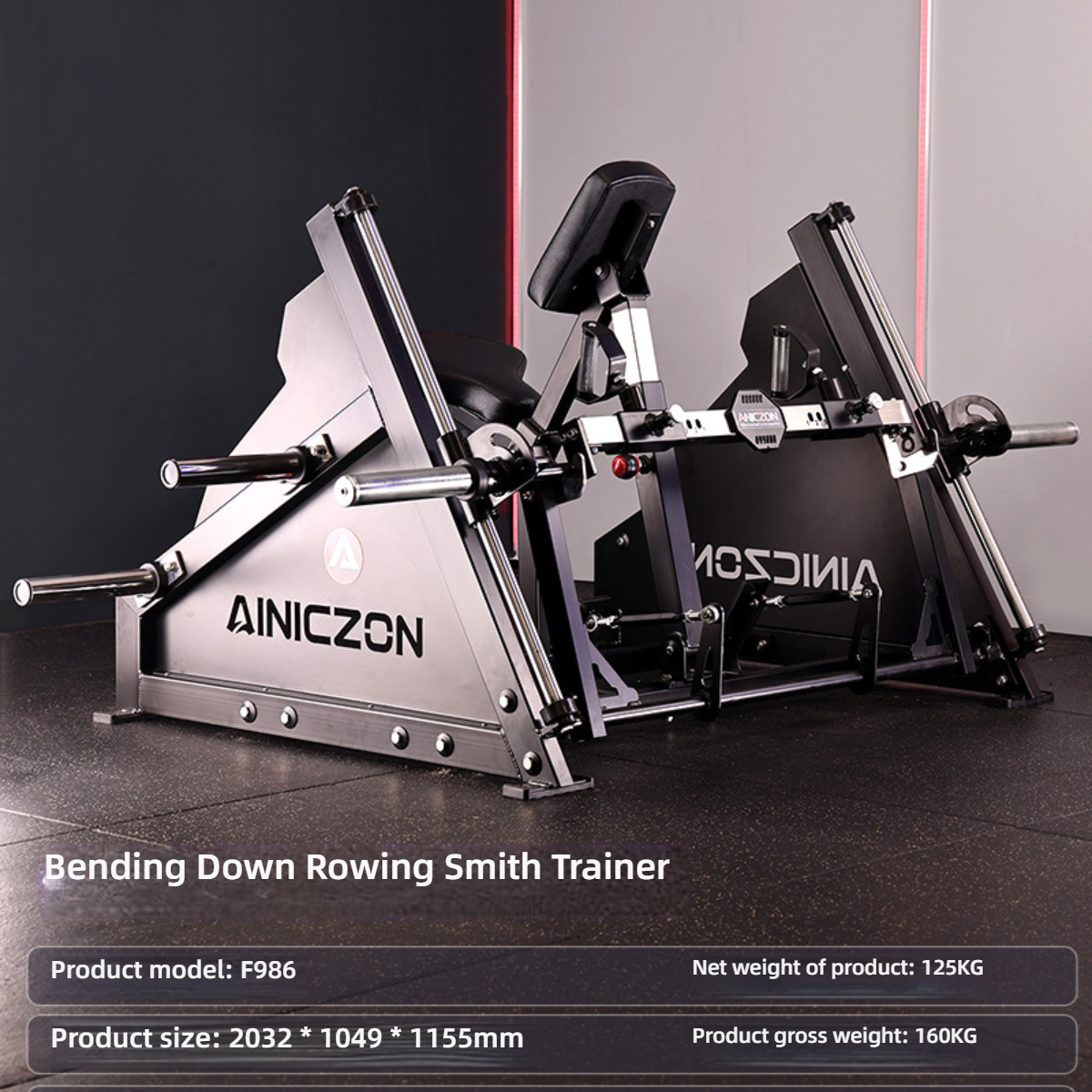 Kneeling rowing Smith machine--l00077