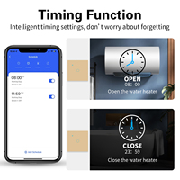 Interruptor Inteligente WiFi Tuya de Alta Potencia 40A 8000W con Panel Táctil de Vidrio ABS para Calentador de Agua y Caldera, Control Remoto, Smart Life, Duradero