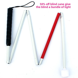 Tongkat Jalan Lipat Ringan Grosir untuk Lansia, Tongkat Pandu Lipat untuk Tunanetra - Product Image 2