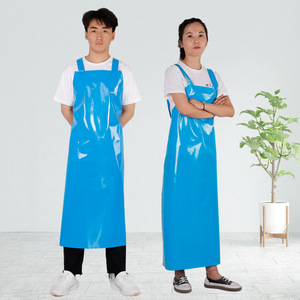 ผ้ากันเปื้อนกันน้ำ Tpu แบบไม่มีแขน สีพื้น สำหรับผู้ชาย ผู้หญิง เสื้อผ้าทำงาน ป้องกันการเปื้อนน้ำสำหรับงานชำแหละสัตว์น้ำ - Product Image 1
