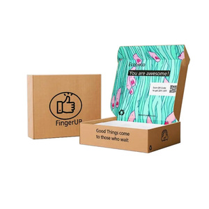 Free Sample Custom Logo Printed Cardboard Paper Eco Friendly Brown Kraft Paper Corrugated Shipping Boxes