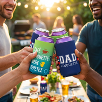 Refroidisseur de canettes personnalisé avec logo, cadeaux promotionnels en gros, manchon à bière en néoprène, vente directe d'usine, support de boisson isotherme