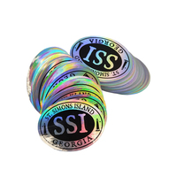 Etiqueta Adhesiva con Logo Láser de Corte Personalizado, Impresión de Marca en Vinilo PVC Impermeable, Resistente a los Rayos UV, Holográfica y con Forma Irregular