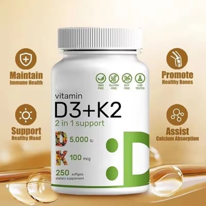 Vitamina D3 K2 5000 UI (100 mcg) con Aceite de Coco, Gomitas Veganas 100% a Base de Plantas, 250 Unidades, Apoyo para el Corazón y los Huesos en Adultos - Product Image 6
