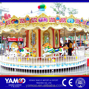 Chevaux de carrousel de fête foraine Yamoo / Chevaux à chevaucher en plastique à vendre - Product Image 4