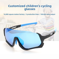 Lunettes de soleil polarisées pour enfants, pour le cyclisme en plein air, pour garçons et filles de 5 à 12 ans, TR90, coupe-vent, anti-UV400, ultra légères, lunettes de sport