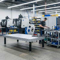 Table de soudage ergonomique 3D, station de fixation modulaire conviviale avec pieds réglables, établi de fabrication robuste